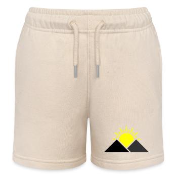 Paysage des montagnes Sun - Short de jogging enfant bio Stanley/Stella - écru doux - Devant