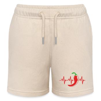 Chipotle Chilli Jalapeno Scharf Chili Chilischote - Kinder Organic Joggingshorts Mini Bolter von Stanley/Stella - Natur - Vorne