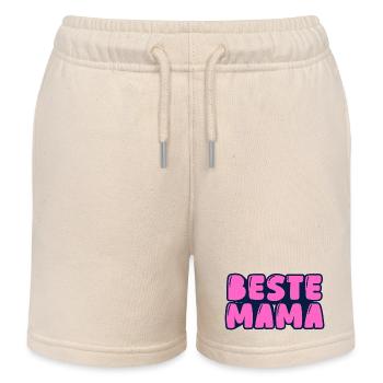 Best Mom - Kids Organic Sweat Shorts by Stanley/Stella - soft Ecru - Front