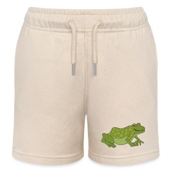 Sternenfrosch - Kinder Organic Joggingshorts Mini Bolter von Stanley/Stella - Natur - Vorne