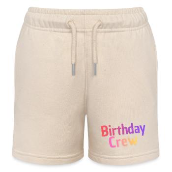 Birthday Crew - Kinder Organic Joggingshorts Mini Bolter von Stanley/Stella - Natur - Vorne