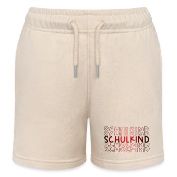 Schulkind Einschulung Schulanfang Erstklässler - Kinder Organic Joggingshorts Mini Bolter von Stanley/Stella - Natur - Vorne