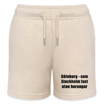 Göteborg – wie Stockholm, aber ohne - Kinder Organic Joggingshorts Mini Bolter von Stanley/Stella - Natur - Vorne