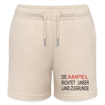 Die Ampel richtet unser Land zugrunde - Kinder Organic Joggingshorts Mini Bolter von Stanley/Stella - Natur - Vorne