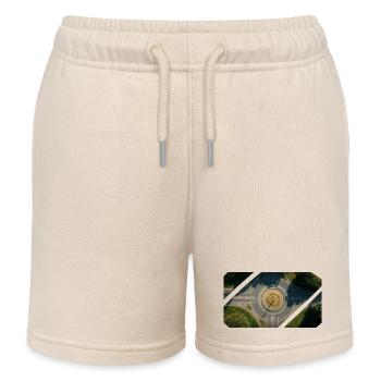 Rundverkehr Collage - Kinder Organic Joggingshorts Mini Bolter von Stanley/Stella - Natur - Vorne