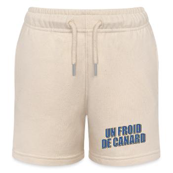 Hiver Froid Canard - Short de jogging enfant bio Stanley/Stella - écru doux - Devant