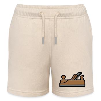 Hobel Tischler Icon - Kinder Organic Joggingshorts Mini Bolter von Stanley/Stella - Natur - Vorne