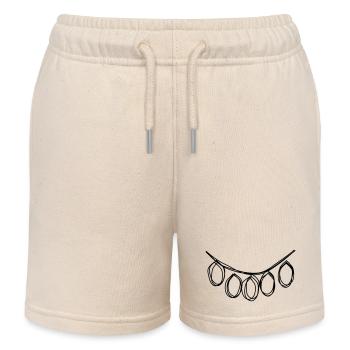 Lichtergirlande handgezeichnet - Kinder Organic Joggingshorts Mini Bolter von Stanley/Stella - Natur - Vorne