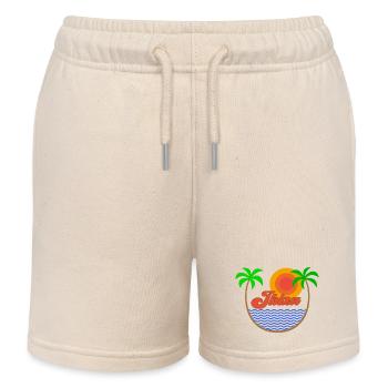 Ibiza - Short de jogging enfant bio Stanley/Stella - écru doux - Devant