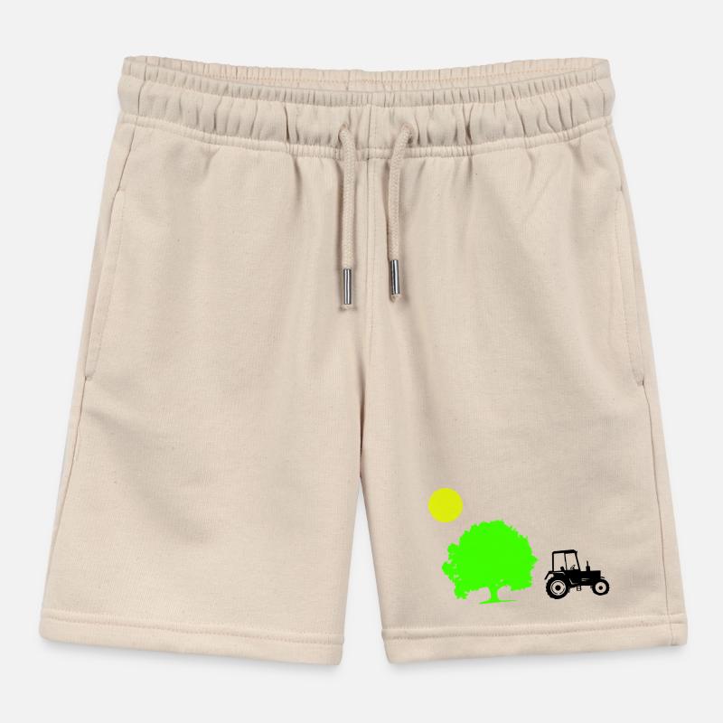 tractor Kids Organic Sweat Shorts by Stanley/Stella