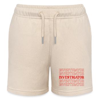 Ermittler Detektiv Privatdetektiv Detektiv Detektiv Kaugummi - Kinder Organic Joggingshorts Mini Bolter von Stanley/Stella - Natur - Vorne