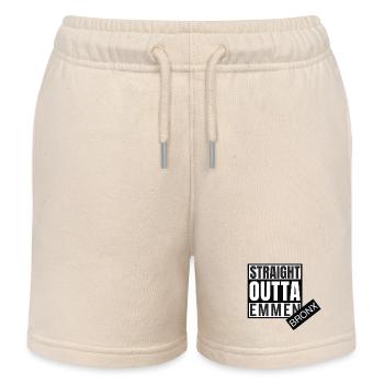 Straight Outta Emmen Bronx - Kinder Organic Joggingshorts Mini Bolter von Stanley/Stella - Natur - Vorne