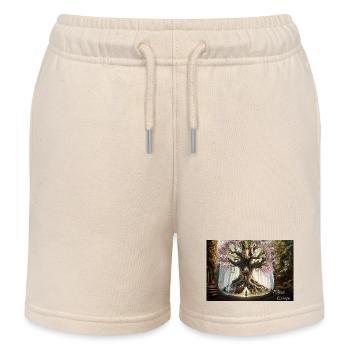 Baumdrache - Kinder Organic Joggingshorts Mini Bolter von Stanley/Stella - Natur - Vorne