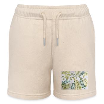 Laubmuster - Kinder Organic Joggingshorts Mini Bolter von Stanley/Stella - Natur - Vorne