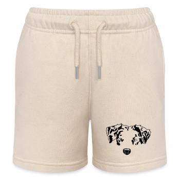 Berger australien minimal chien Aussie - Short de jogging enfant bio Stanley/Stella - écru doux - Devant