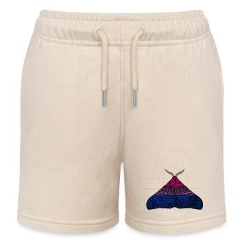 Motif papillon de la fierté bisexuel A - Short de jogging enfant bio Stanley/Stella - écru doux - Devant