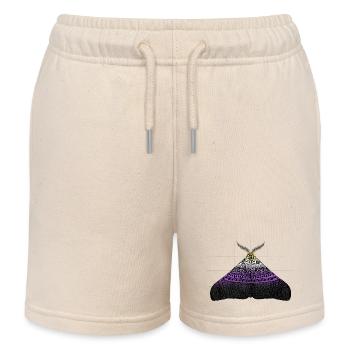 Motif de papillon de la fierté non binaire A - Short de jogging enfant bio Stanley/Stella - écru doux - Devant