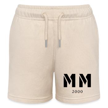 Römische Zahl Geburtsjahr Made in 2000 - Kinder Organic Joggingshorts Mini Bolter von Stanley/Stella - Natur - Vorne