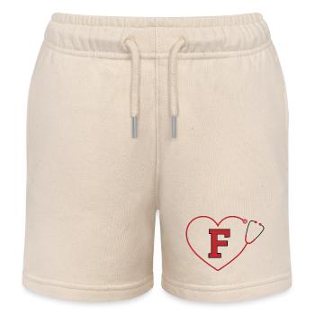 Stethoskop mit dem Buchstaben f - Kinder Organic Joggingshorts Mini Bolter von Stanley/Stella - Natur - Vorne