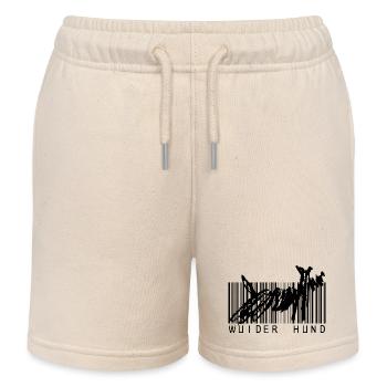 Wuider Hund Hundemotiv - Kinder Organic Joggingshorts Mini Bolter von Stanley/Stella - Natur - Vorne
