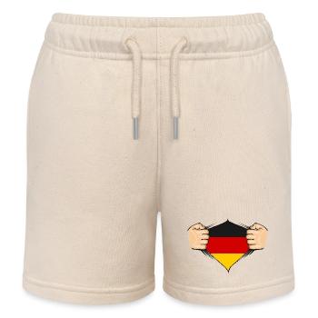 Conception du drapeau de l’Allemagne - Short de jogging enfant bio Stanley/Stella - écru doux - Devant