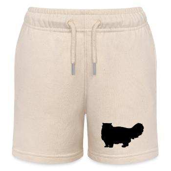 Persian Cat - Kids Organic Sweat Shorts by Stanley/Stella - soft Ecru - Front
