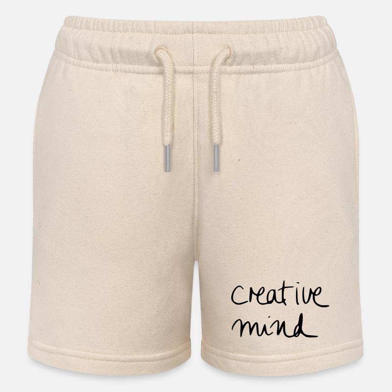creative mind - Short de jogging enfant bio Stanley/Stella - écru doux