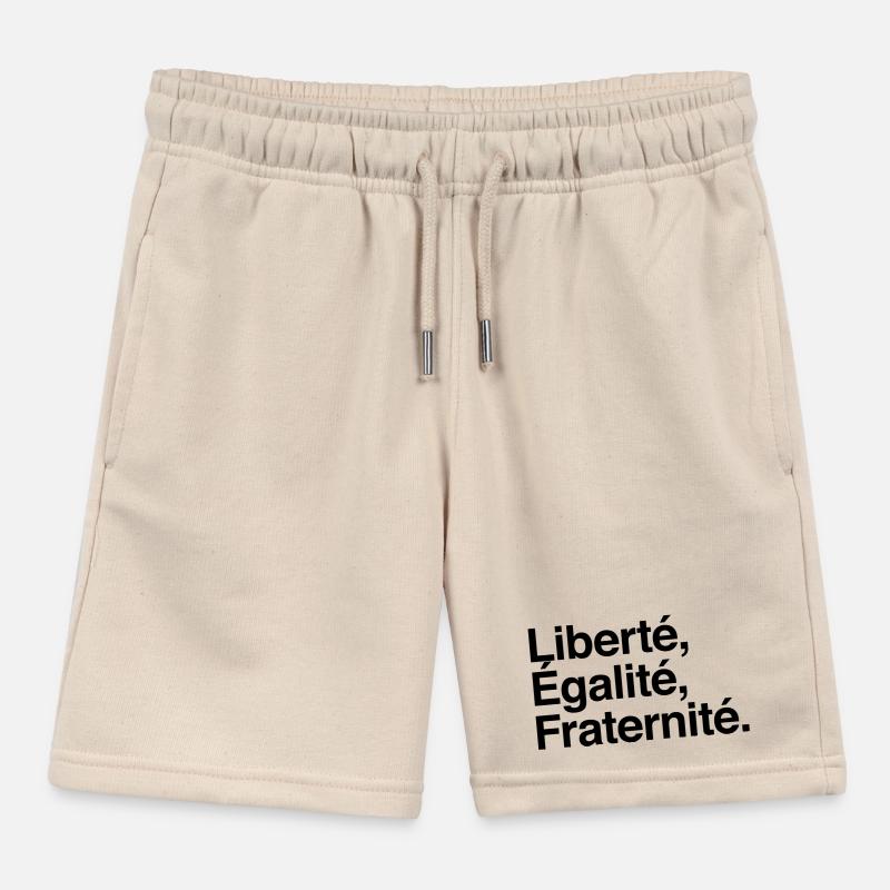 Liberté Egalité Fraternité - Devise République Short de jogging enfant bio Stanley/Stella