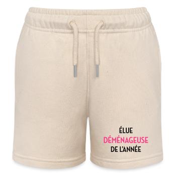 Mover Frachtführer Déménageur Déménagement - Kids Organic Sweat Shorts by Stanley/Stella - soft Ecru - Front