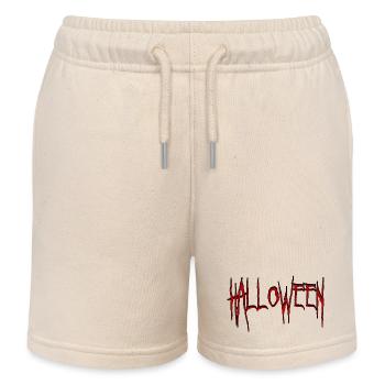 Halloween en police d’horreur - Short de jogging enfant bio Stanley/Stella - écru doux - Devant