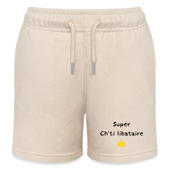 Ch'til ibataire shirt pour célibataire - Short de jogging enfant bio Stanley/Stella - écru doux - Devant
