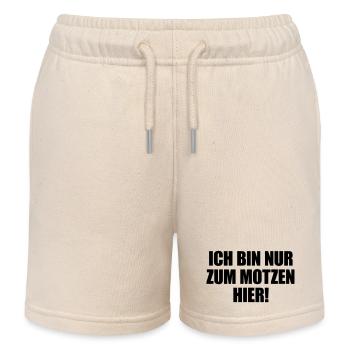 Ich bin nur zum Motzen hier - Kinder Organic Joggingshorts Mini Bolter von Stanley/Stella - Natur - Vorne
