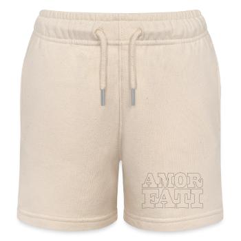 43 AMOR FATI - Short de jogging enfant bio Stanley/Stella - écru doux - Devant