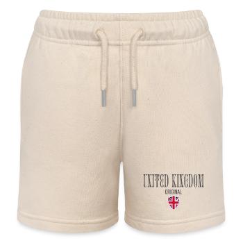 Britischer Stolz, britischer Patriot - Kinder Organic Joggingshorts Mini Bolter von Stanley/Stella - Natur - Vorne