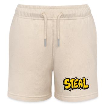 Signe d’accord de vol - Short de jogging enfant bio Stanley/Stella - écru doux - Devant