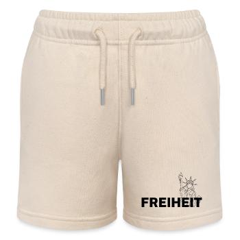 Liberté - Short de jogging enfant bio Stanley/Stella - écru doux - Devant