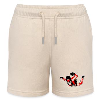 Skydiver - Kids Organic Sweat Shorts by Stanley/Stella - soft Ecru - Front