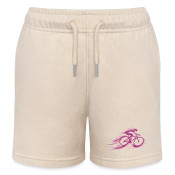 cyclist fast red Fahrrad - Kinder Organic Joggingshorts Mini Bolter von Stanley/Stella - Natur - Vorne