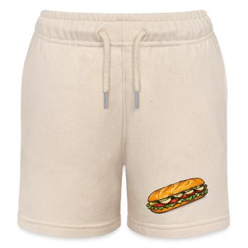 Frischer Sandwich Blickfang - Kinder Organic Joggingshorts Mini Bolter von Stanley/Stella - Natur - Vorne