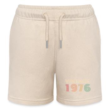 Néon Rétro 80 Ans Octogénaire Anniversaire 1946 - Short de jogging enfant bio Stanley/Stella - écru doux - Devant