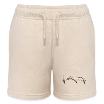 Berg-Heartbeat-Berge - Kinder Organic Joggingshorts Mini Bolter von Stanley/Stella - Natur - Vorne