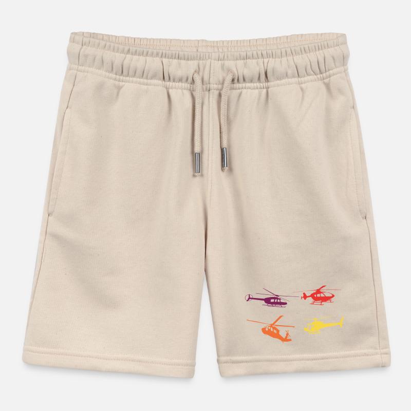 Rétro d’hélicoptère Short de jogging enfant bio Stanley/Stella
