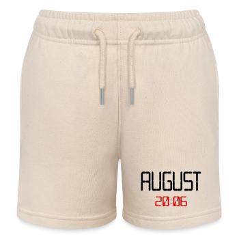 August 2006, 20. Geburtstag - Kinder Organic Joggingshorts Mini Bolter von Stanley/Stella - Natur - Vorne