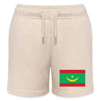 Drapeau de la Mauritanie - Short de jogging enfant bio Stanley/Stella - écru doux - Devant