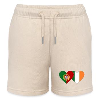 Drapeau du Portugal Irlande - Short de jogging enfant bio Stanley/Stella - écru doux - Devant