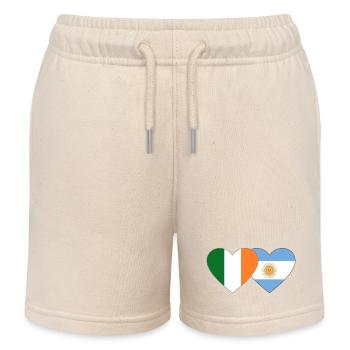 Drapeau de l’Irlande Argentine - Short de jogging enfant bio Stanley/Stella - écru doux - Devant