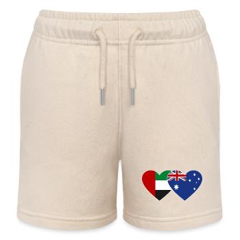 Émirats arabes unis Australie Drapeau - Short de jogging enfant bio Stanley/Stella - écru doux - Devant