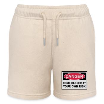2541614 15144461 danger - Kids Organic Sweat Shorts by Stanley/Stella - soft Ecru - Front