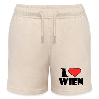 J'aime Vienne - Short de jogging enfant bio Stanley/Stella - écru doux - Devant