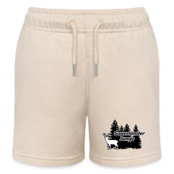 Sauerländer Junge - Kinder Organic Joggingshorts Mini Bolter von Stanley/Stella - Natur - Vorne